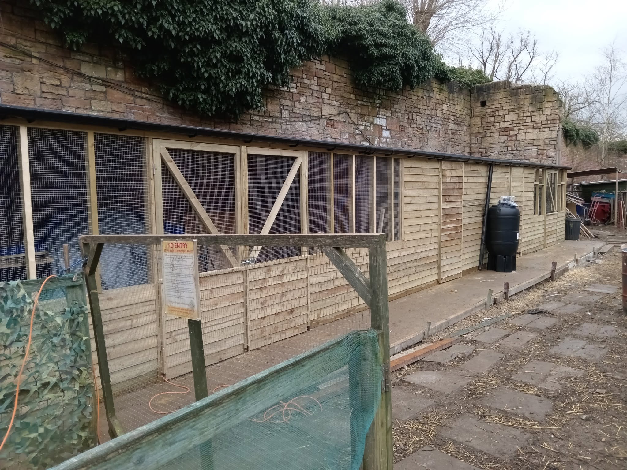 The rescue centre’s outdoor wildlife enclosures