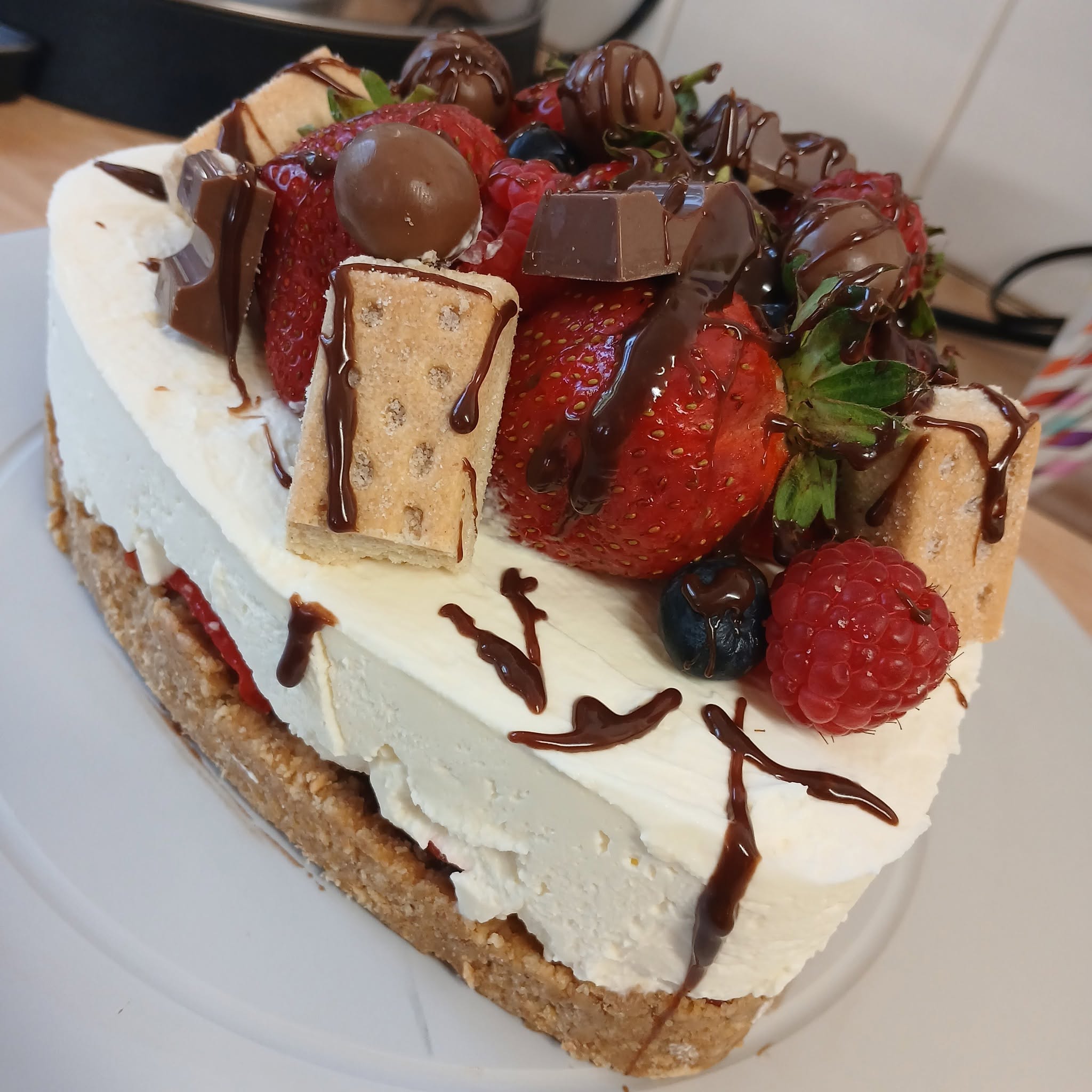 Fruit dessert prepared for a fundraiser